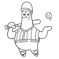 Top baseball coloring pages for toddlers