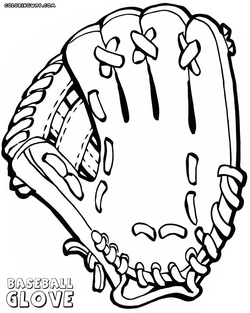 Baseball glove coloring pages coloring pages to download and print