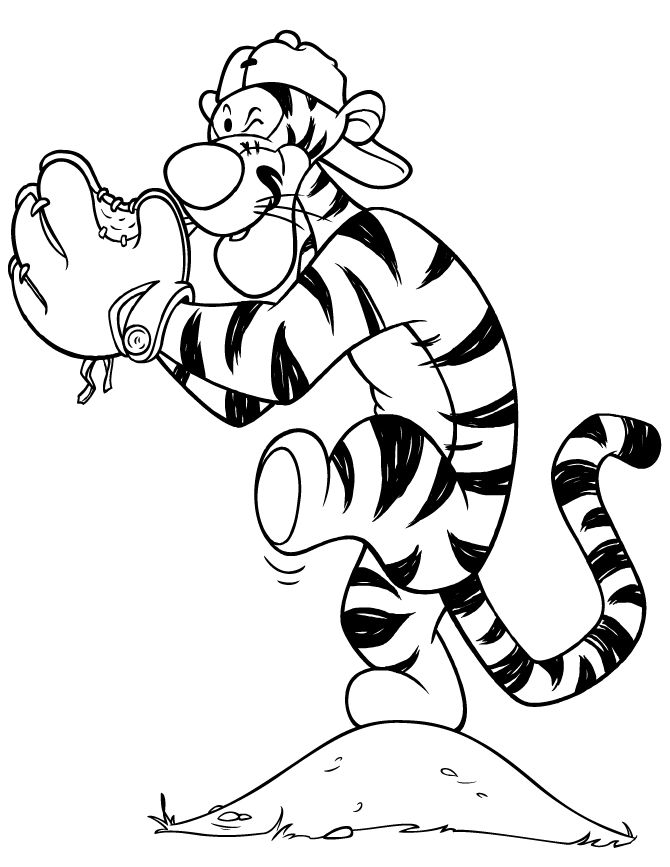 Tigger color book pages baseball coloring pages cartoon coloring pages coloring pages