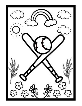 Baseball coloring pages for kids printable sport coloring sheets pdf