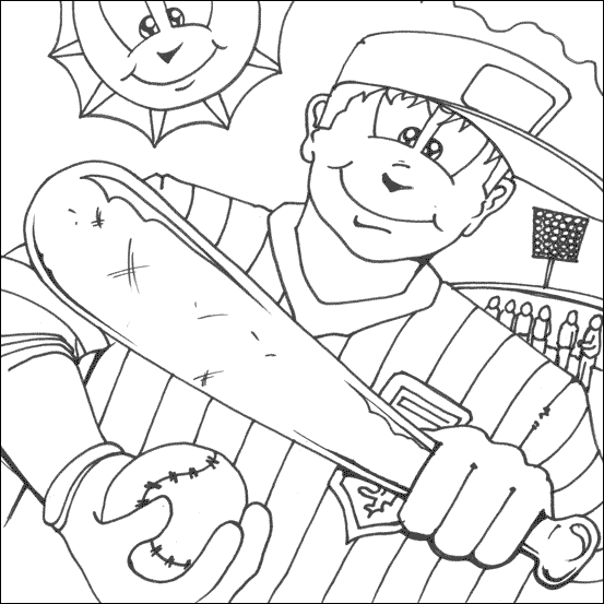 Baseball colouring picture my free colouring pages