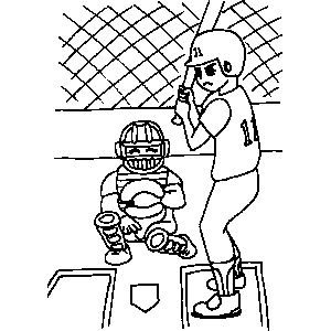 Baseball coloring sheet