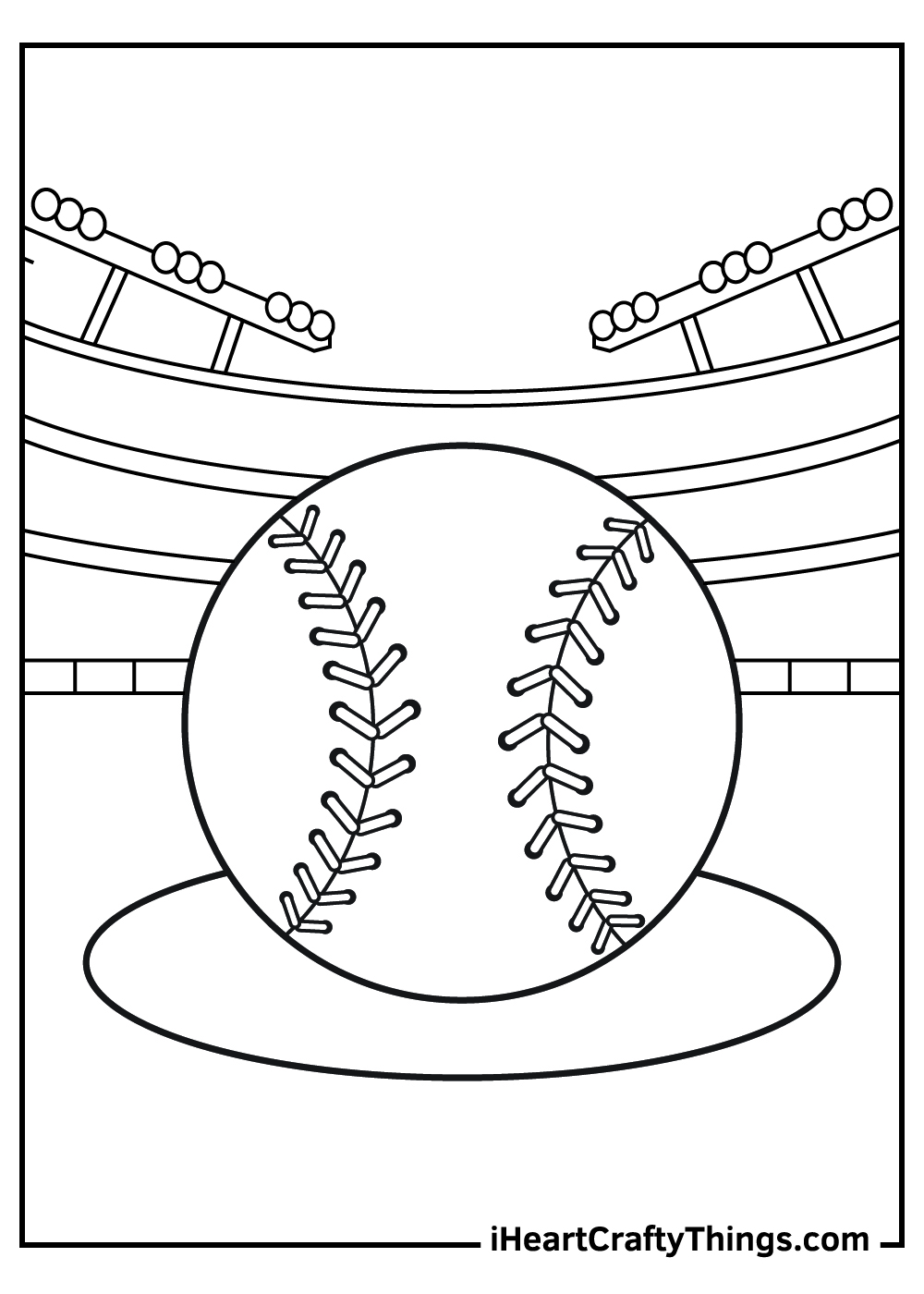 Baseball coloring pages free printables