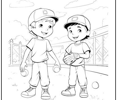 Tag baseball coloring page print it free