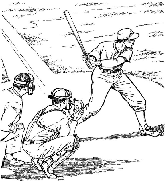 Free printable baseball coloring pages for kids