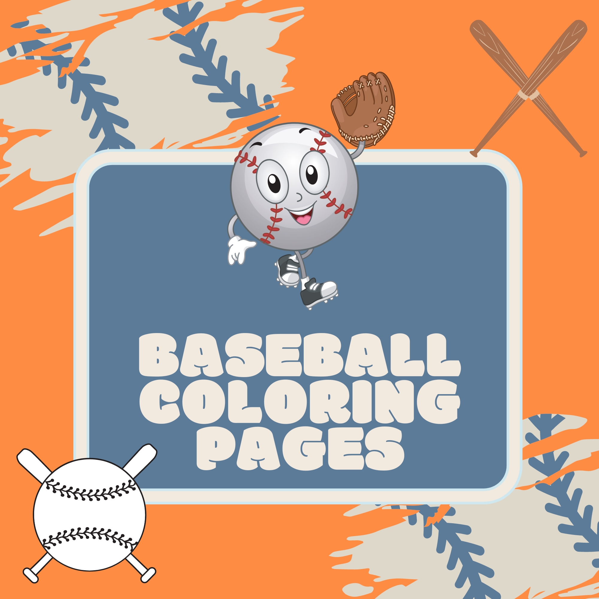 Baseball coloring pages made by teachers