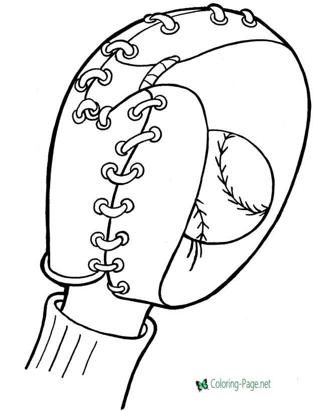 Baseball coloring pages