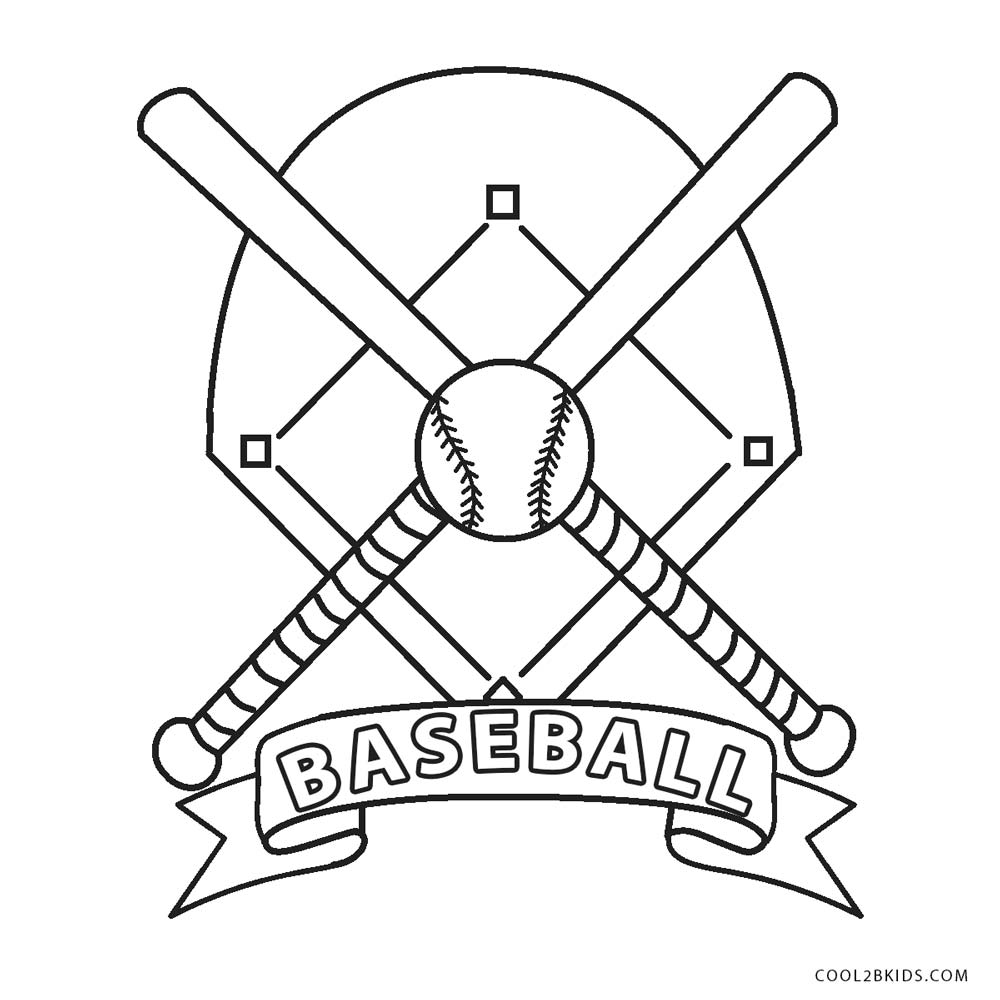 Free printable baseball coloring pages for kids