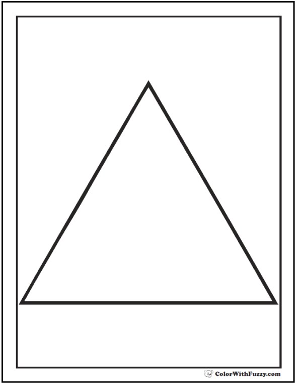 Shape coloring pages â digital pdf squares circles triangles