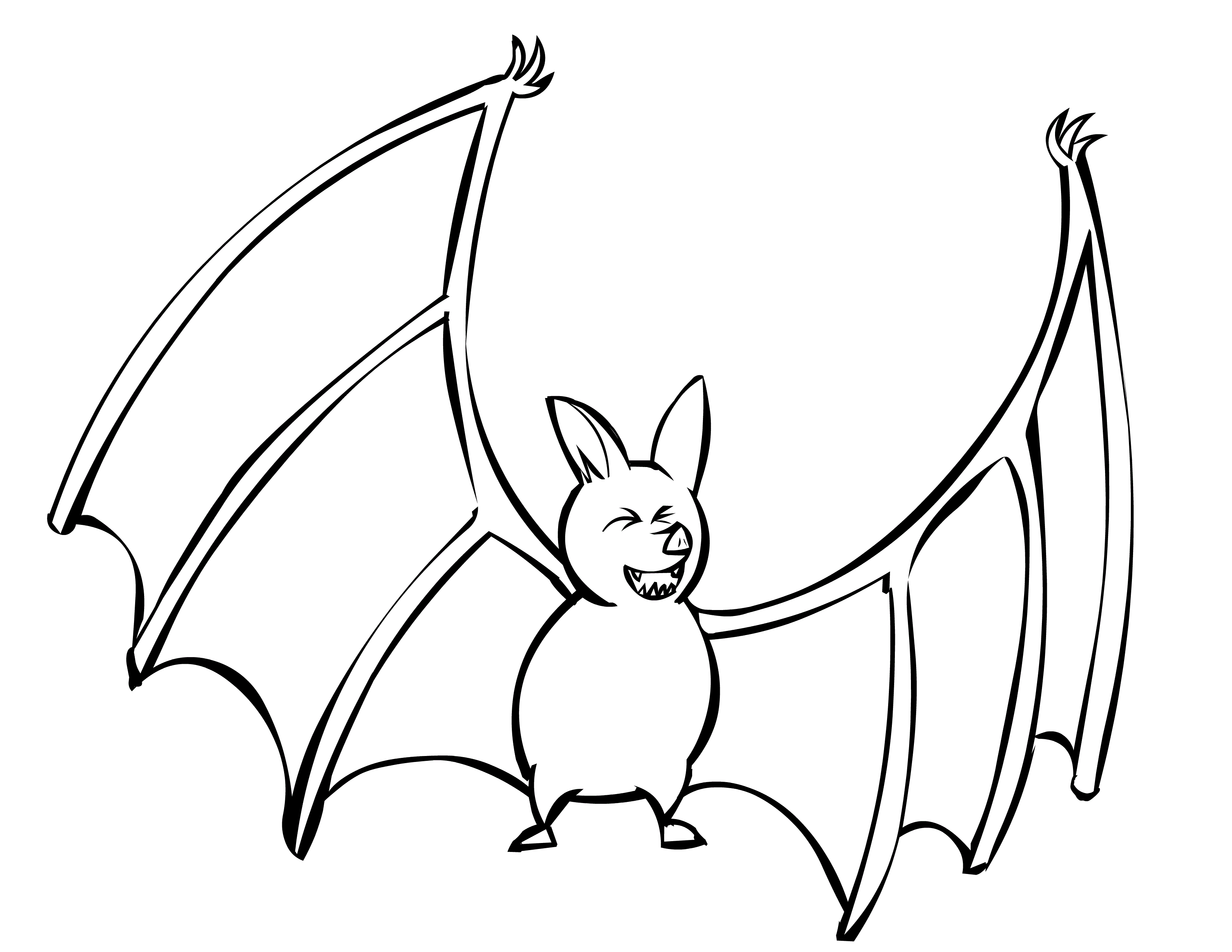 Free printable bat coloring pages for kids