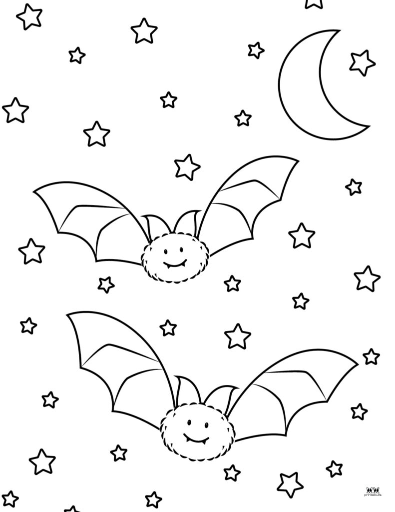 Bat templates coloring pages