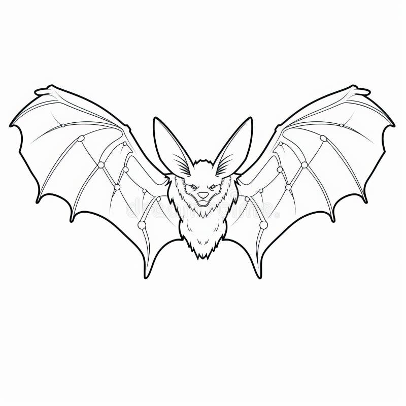 Adult coloring bat stock illustrations â adult coloring bat stock illustrations vectors clipart