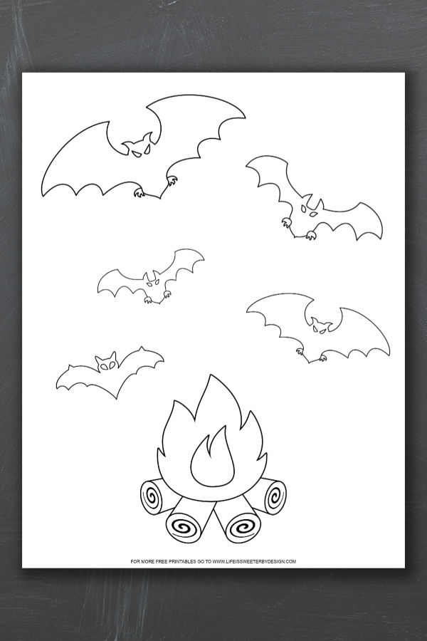 Bat coloring pages