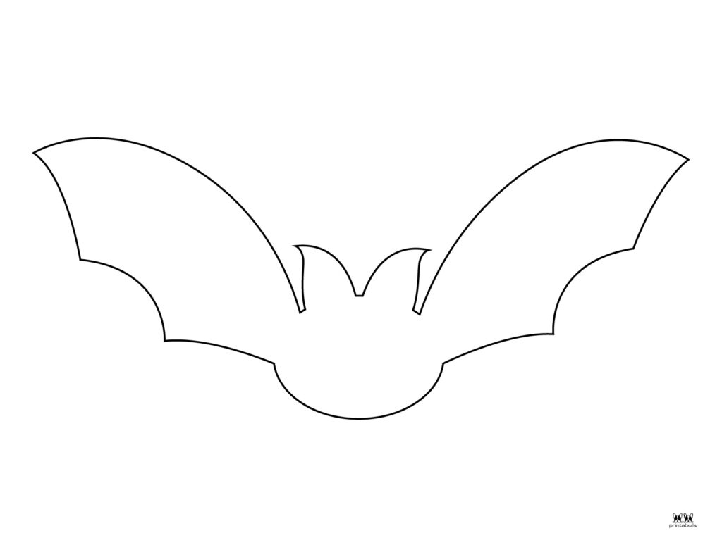 Bat templates coloring pages