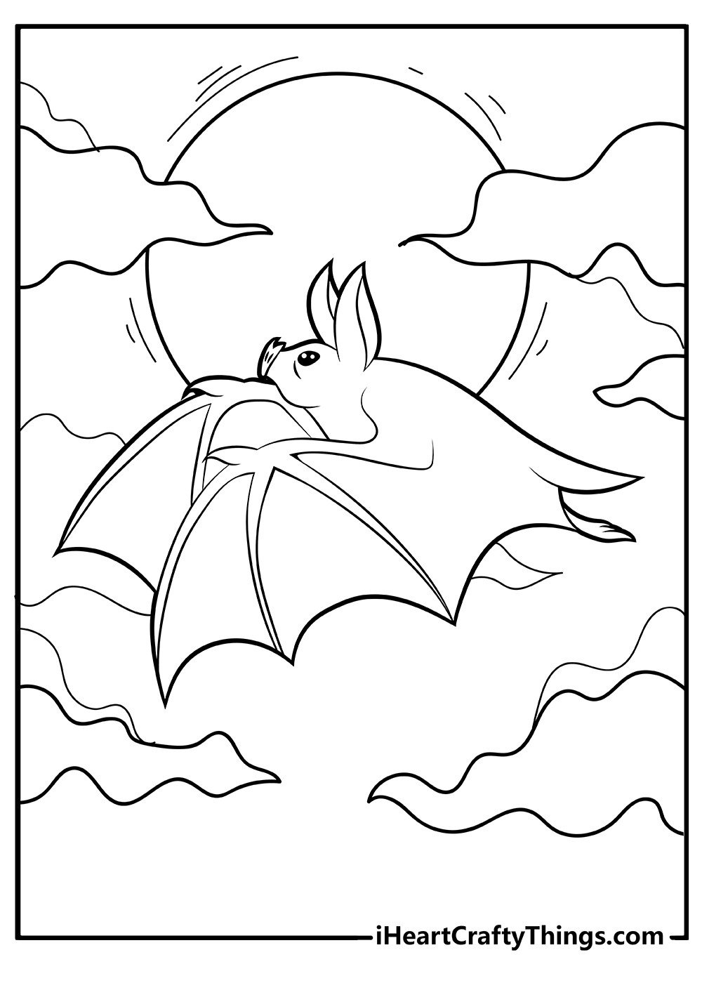 Bat coloring pages free printables