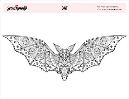 Print out these free bat coloring pages and give fangs for bite ideas