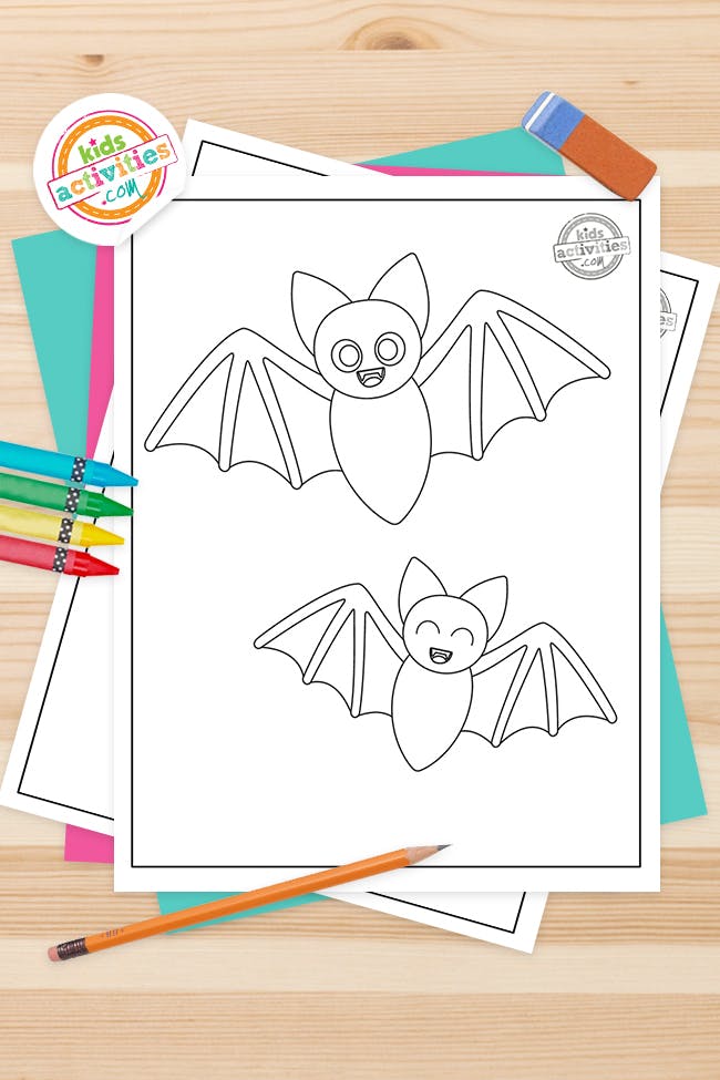 Free printable bat coloring pages kids activities blog