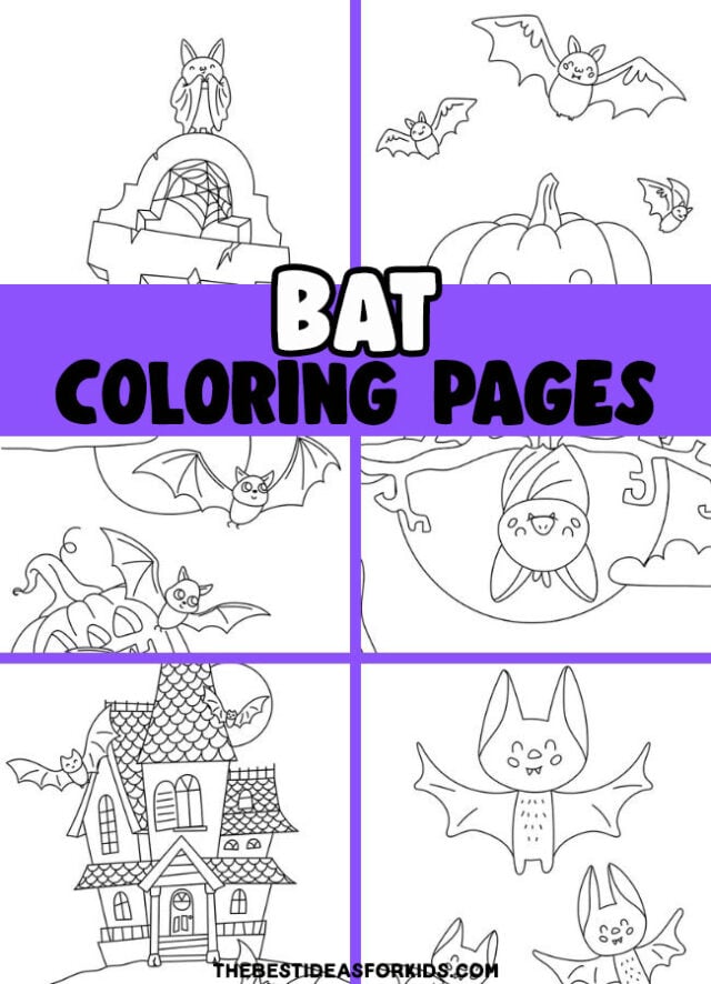 Bat coloring pages free printables