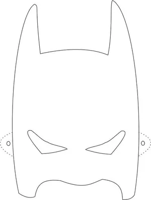 Batman mask coloring pages