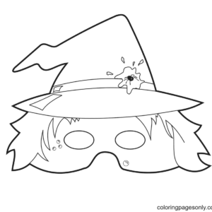 Halloween masks coloring pages printable for free download