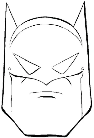 Batman mask coloring pages