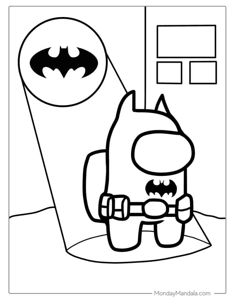 Batman coloring pages free pdf printables