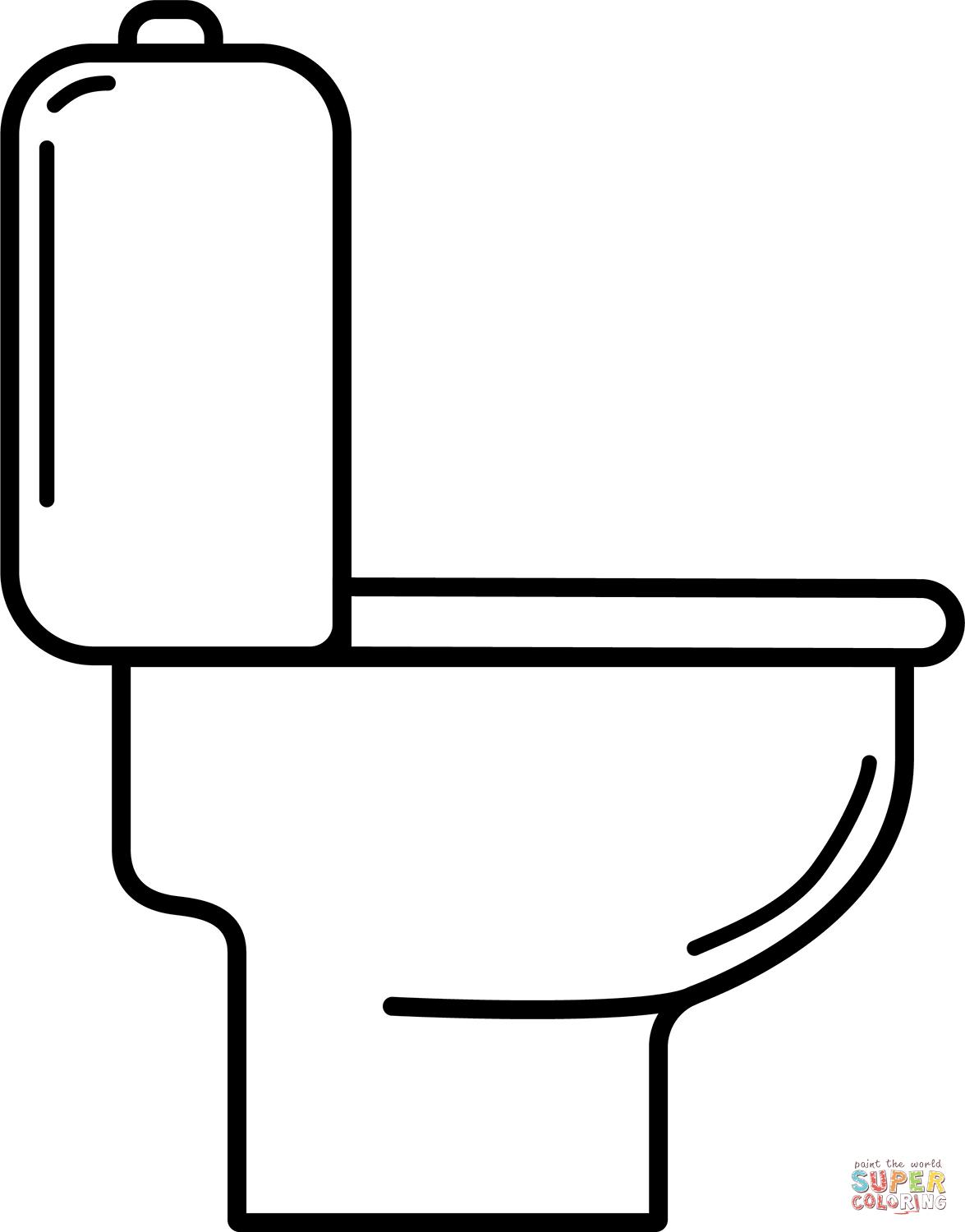 Toilet coloring page free printable coloring pages