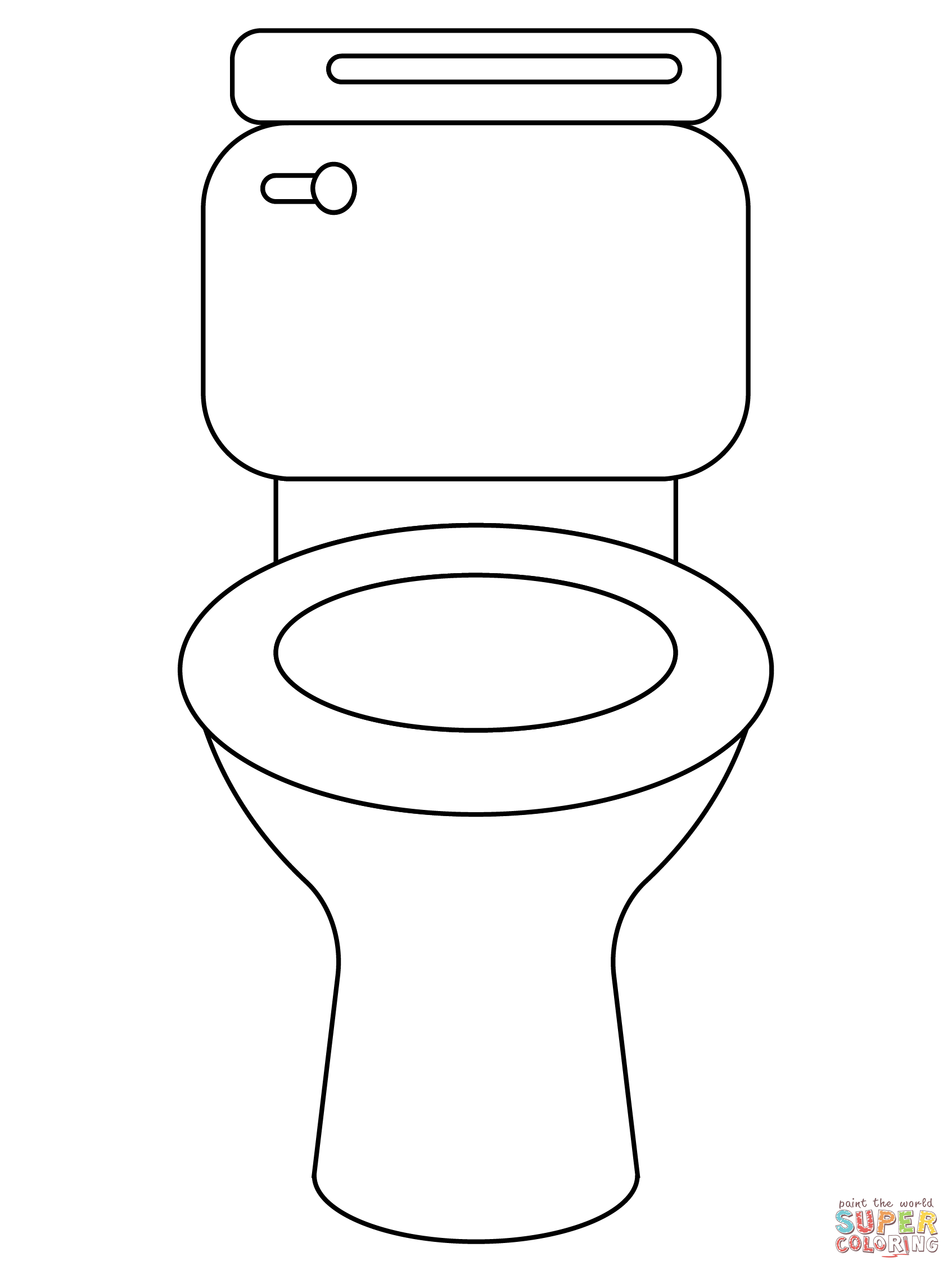 Toilet coloring page free printable coloring pages