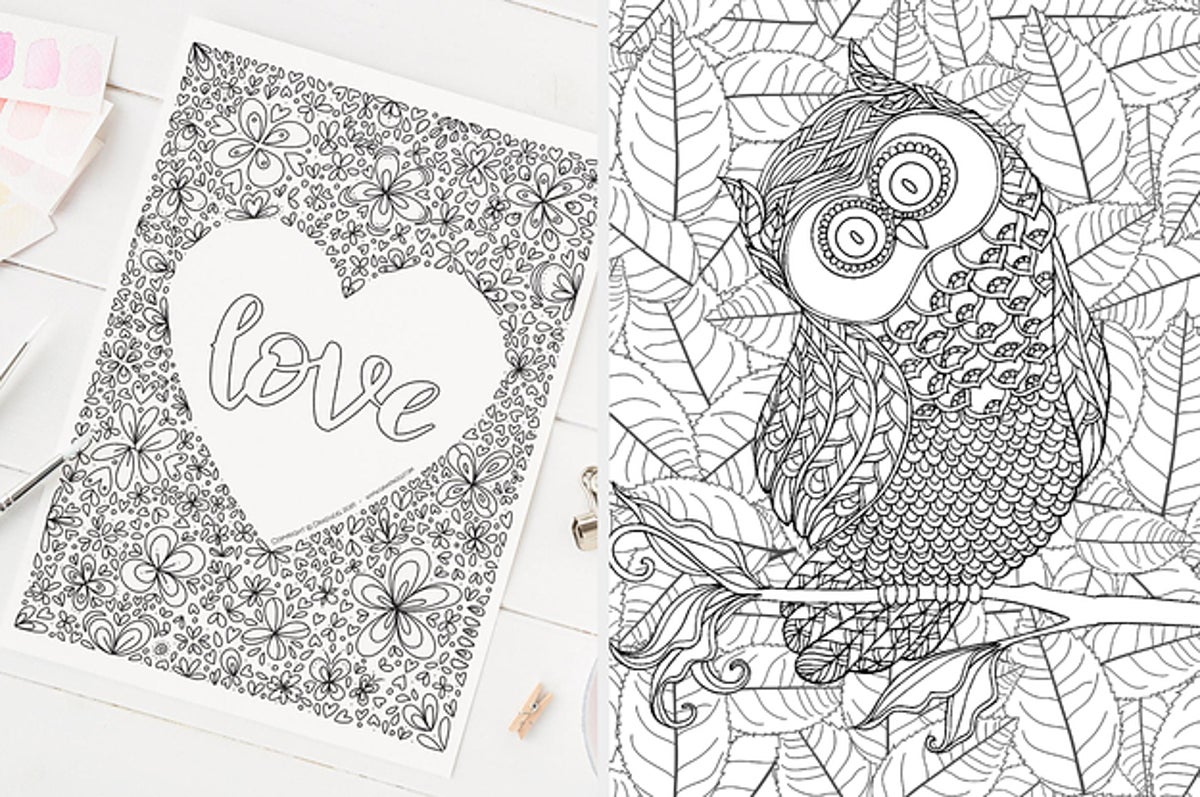 Printable coloring pages to help you instantly start de