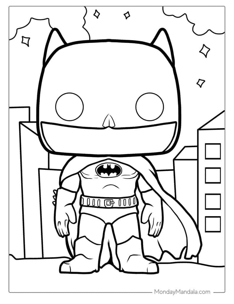 Batman coloring pages free pdf printables