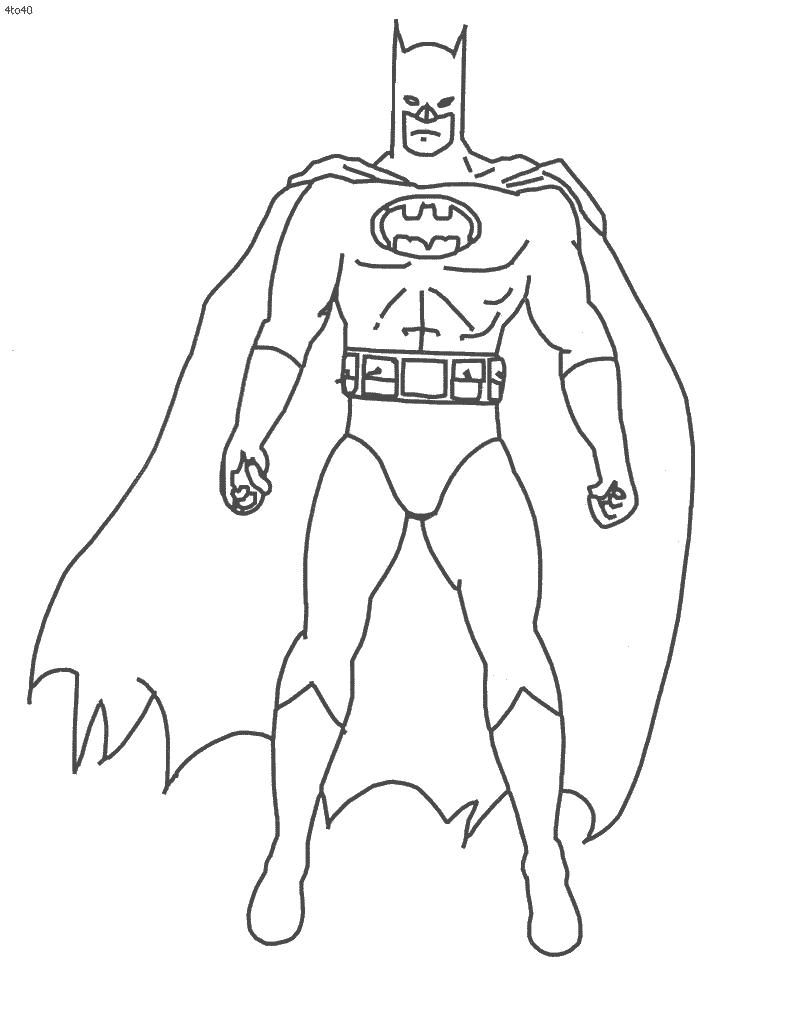 Free printable batman coloring pages for kids