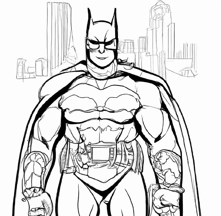 Batman coloring page by hulaho coloring pages on