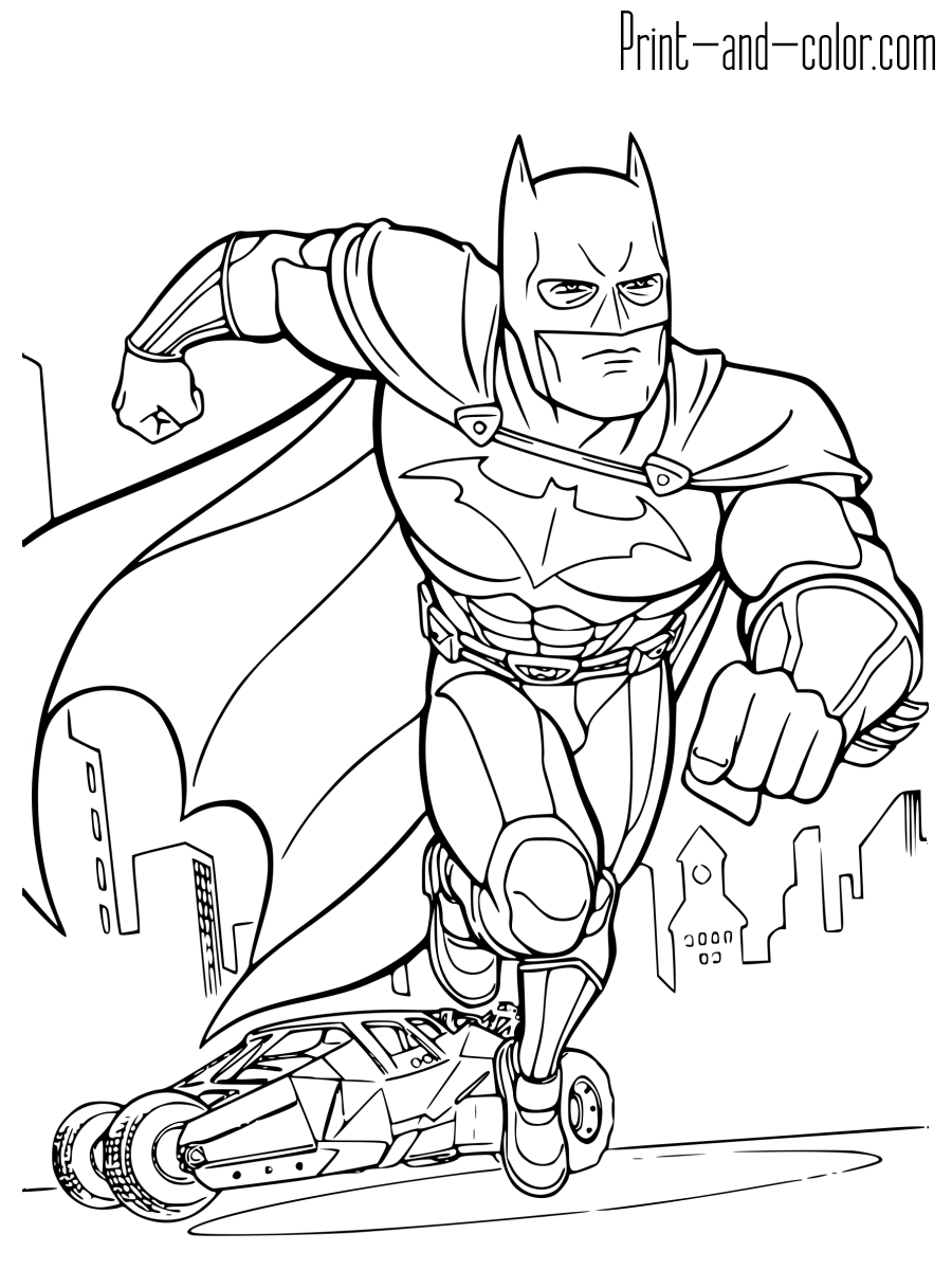 Batman coloring pages print and color