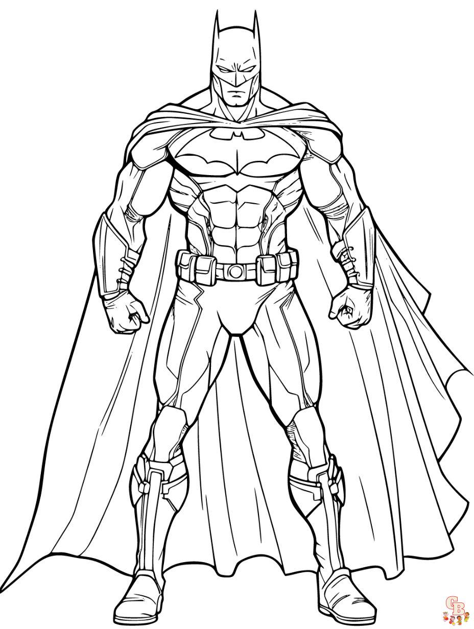 Free printable batman coloring pages for kids