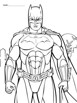 Batman coloring sheets