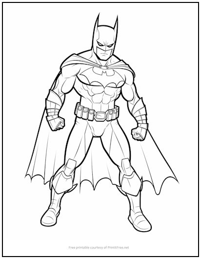 Batman coloring page print it free