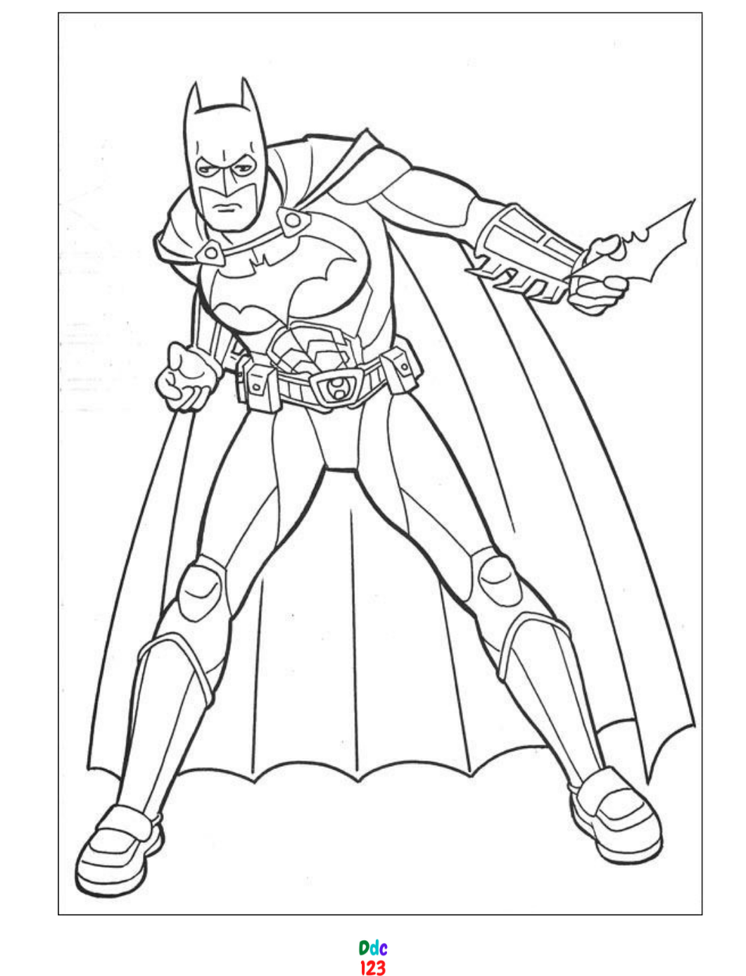 Batman coloring pages to print for kids