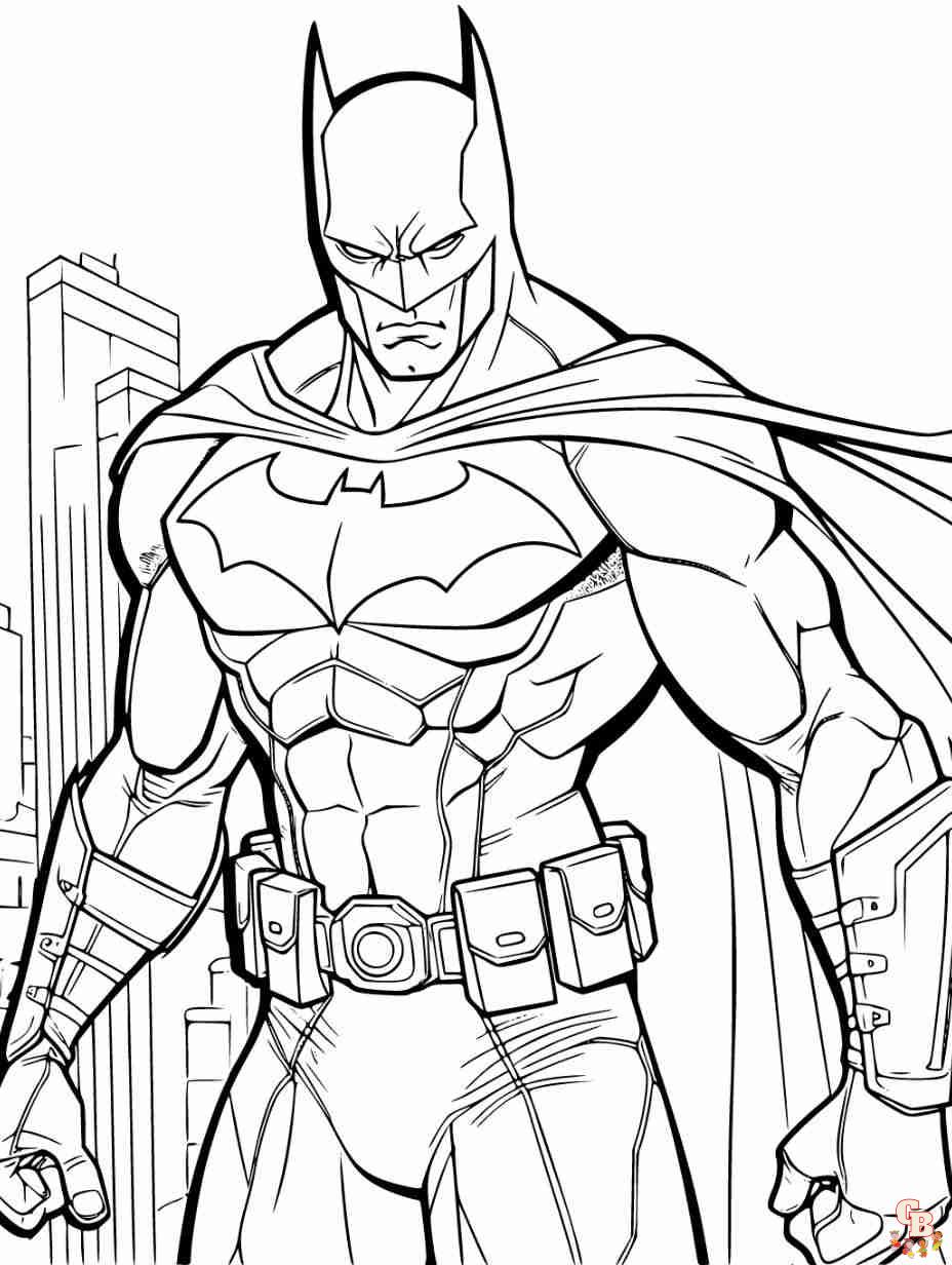 Free printable batman coloring pages for kids