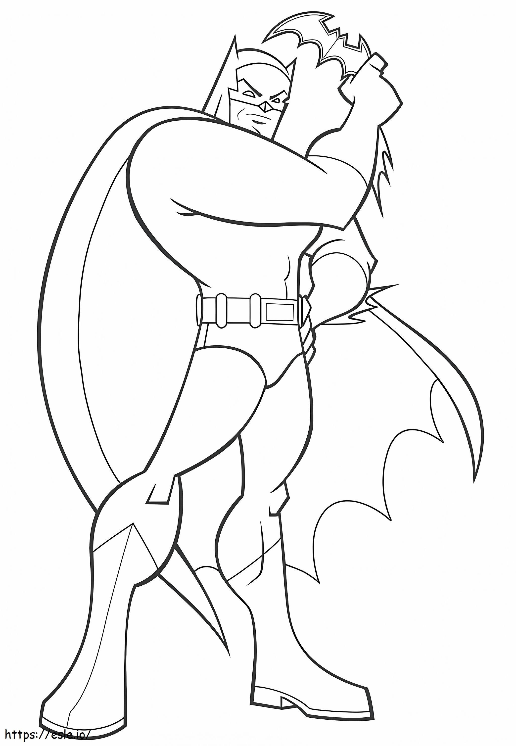 Free printable batman coloring page