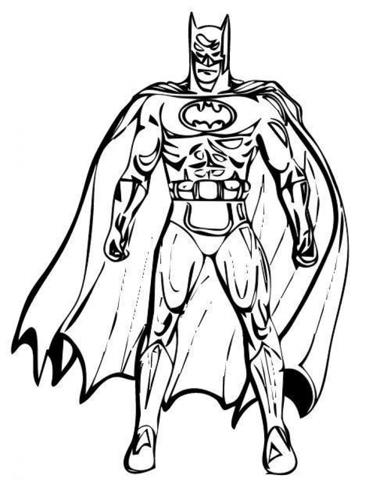 Coloring pages printable batman coloring pages kids