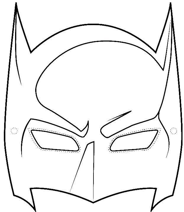 Sample batman mask template