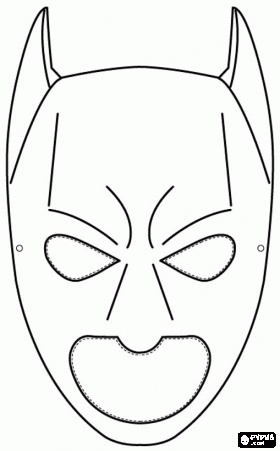 Batman mask coloring page batman mask coloring pages mask for kids