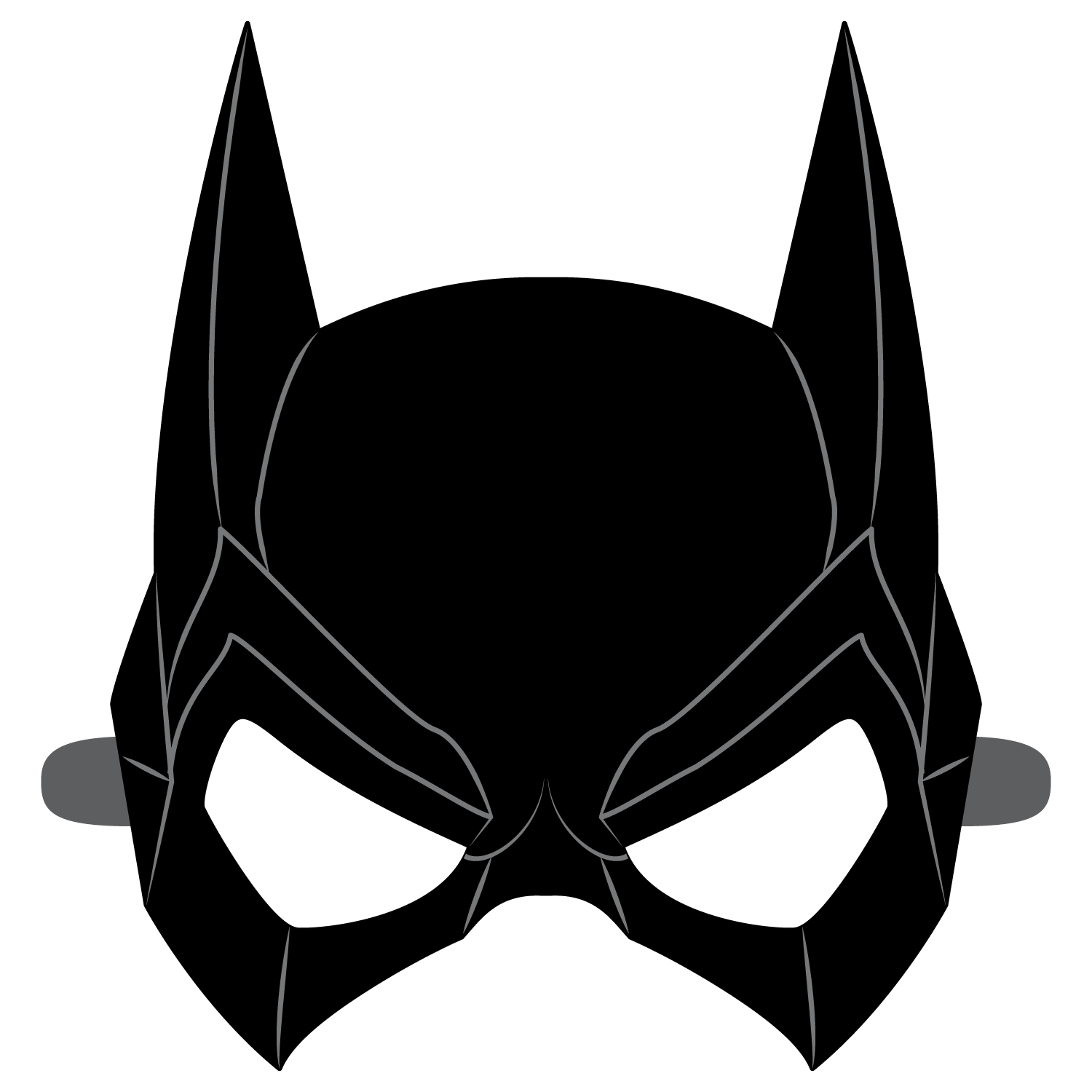 Batgirl mask template free printable papercraft templates