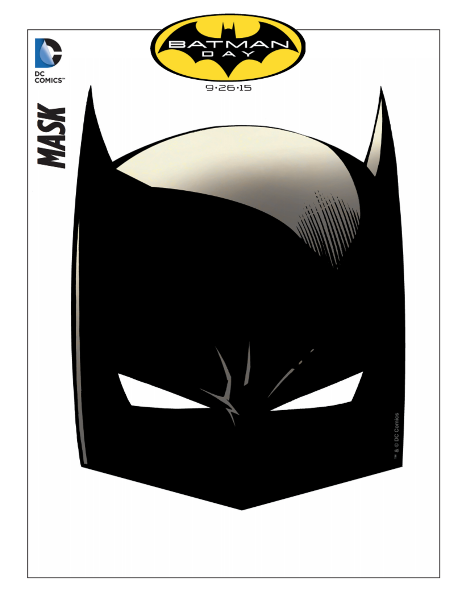 Free batman mask and activity printables