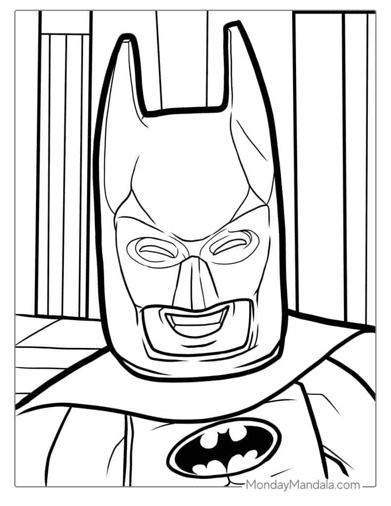 Batman coloring pages free pdf printables