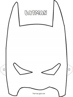 Unleash your inner superhero with printable batman mask coloring pages