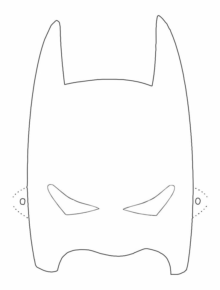 Batman mask coloring pages superhero mask template superhero masks mask template