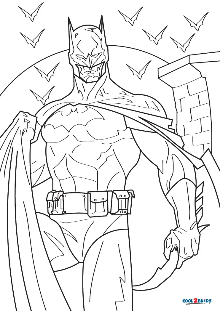 Free printable batman coloring pages for kids