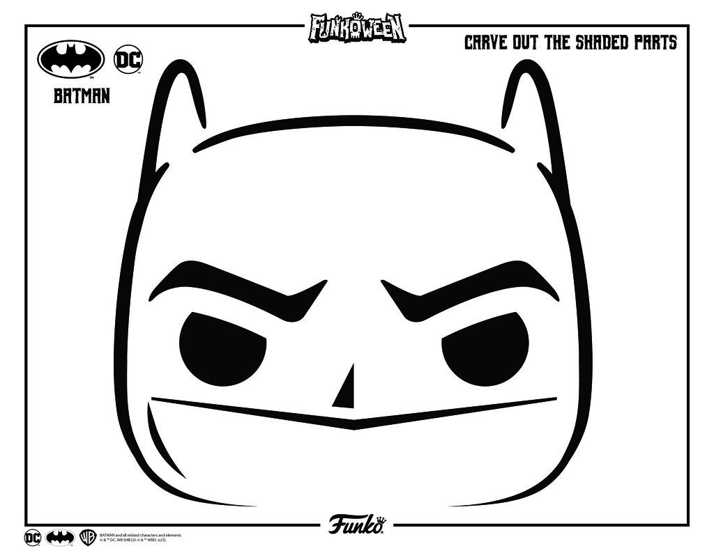 Batman pumpkin template originalfunko