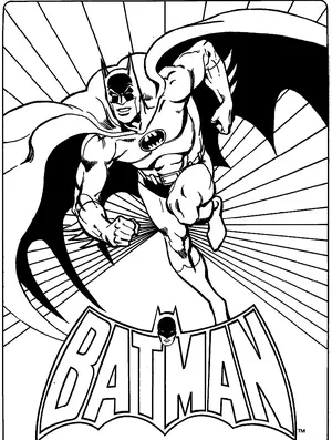 Batman adult coloring pages